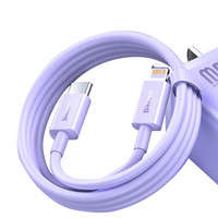 Cavo USB-C per ricarica rapida/trasferimento dati - Lightning PD 20W 1m Baseus Superior Series - viola