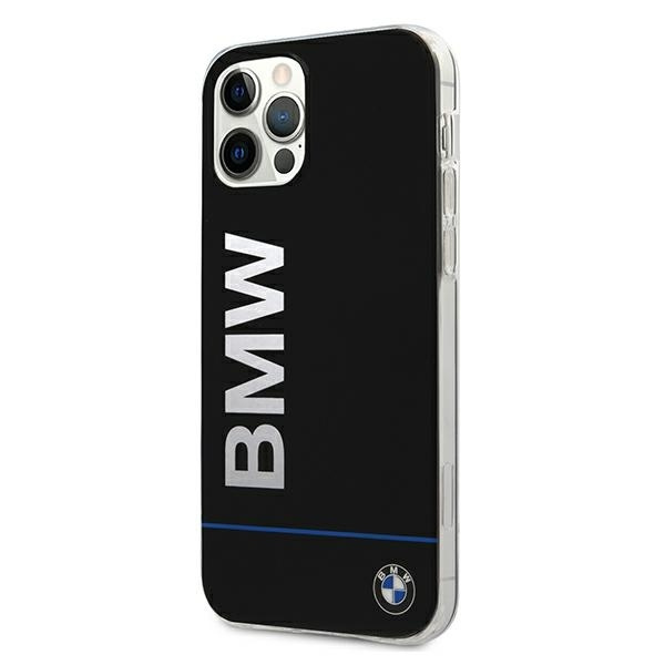 Telefontok BMW Apple iPhone  12 12 Pro Signature Nyomtatott logó BMHCP12MPCUBBK Fekete keménytáska