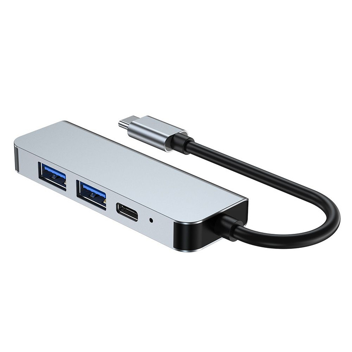 TECH-PROTECT V2-HUB ADATTATORE 4IN1 GRIGIO