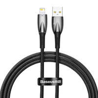 Baseus Glimmer Series kabel s rychlým nabíjením USB-C - Lightning 480Mbps 2,4A 1m černá