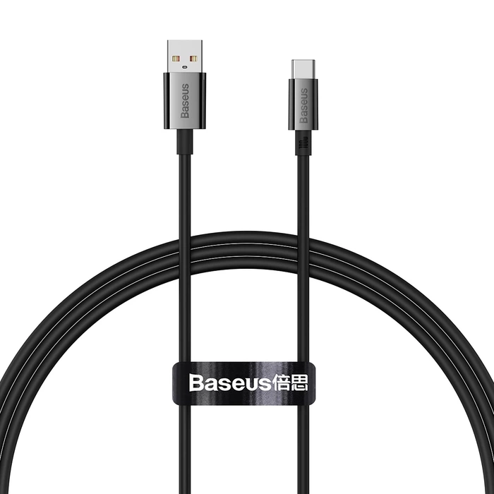 Cable USB-C to USB-C Baseus Cafule, 100W, 1m (black)