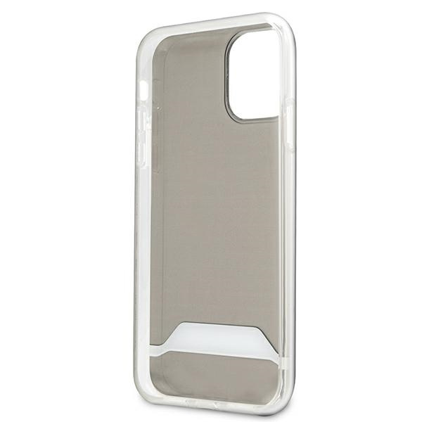 AMG AMHCN61TCBW iPhone 11 6.1" clear/transparent hardcase Electroplate Black&amp;White