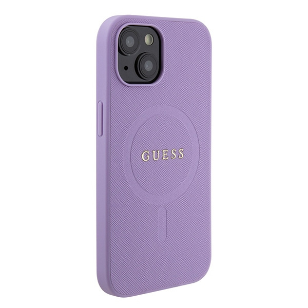 Coque Guess GUHMP15MPSAHMCU iPhone 15 Plus 6.7" mauve/mauve durcase Saffiano MagSafe Case