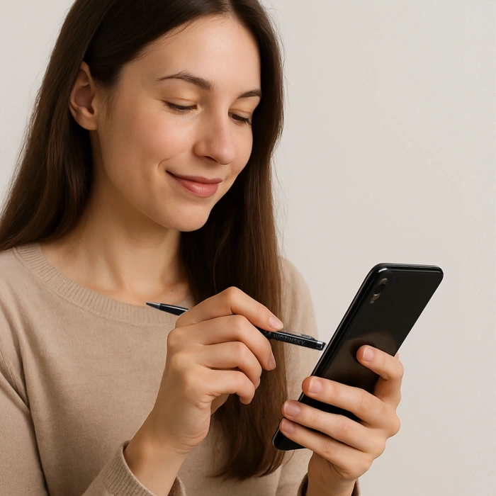 Dotykové pero Wozinsky pro dotykové obrazovky chytrých telefonů a tabletů, černé