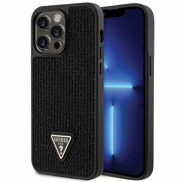 Coque Guess GUHCP14XHDGTPK iPhone 14 Pro Max 6.7" noir/noircase Rhinestone Triangle Case