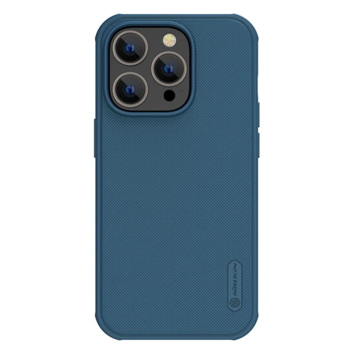 Etui Nillkin Super Frosted Shield Pro Magnetic Case etui iPhone 14 Pro Max z MagSafe magnetyczne niebieski