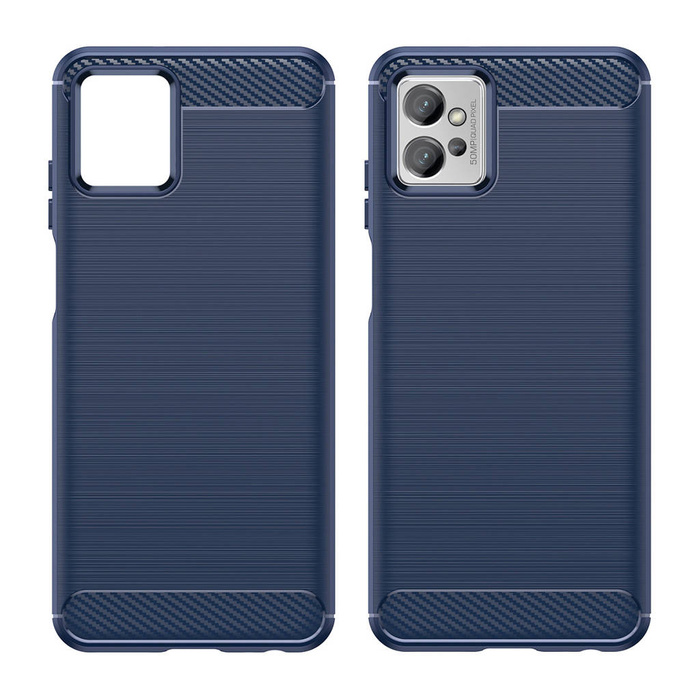 Custodia in carbonio per Realme Narzo 50 5G cover in carbonio flessibile in silicone nero