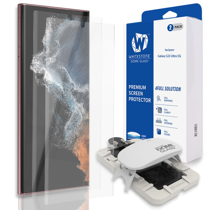 UV Whitestone Glas Samsung Galaxy S22 Ultra 2er-Pack