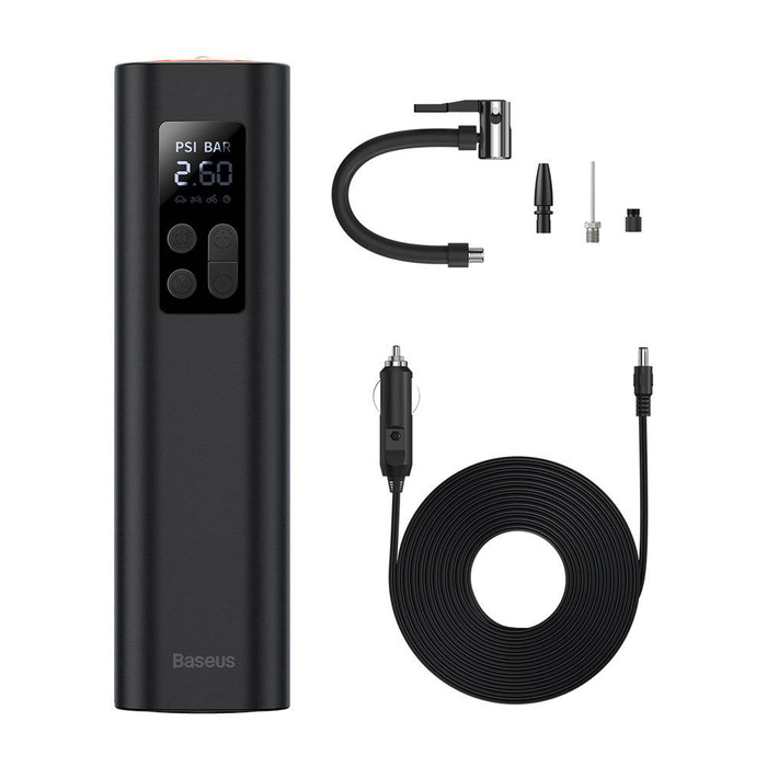 Baseus Mini Auto Kompressor Luftpumpe für Zigarettenanzünder schwarz (CRCQ000001)