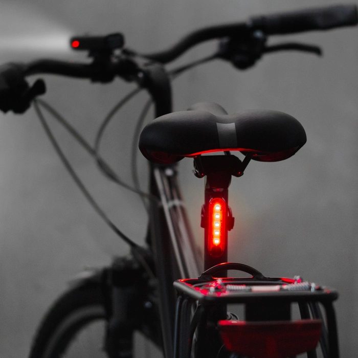 Wozinsky WSBLB1 USB-C-Fahrradlichtset vorne und hinten – schwarz