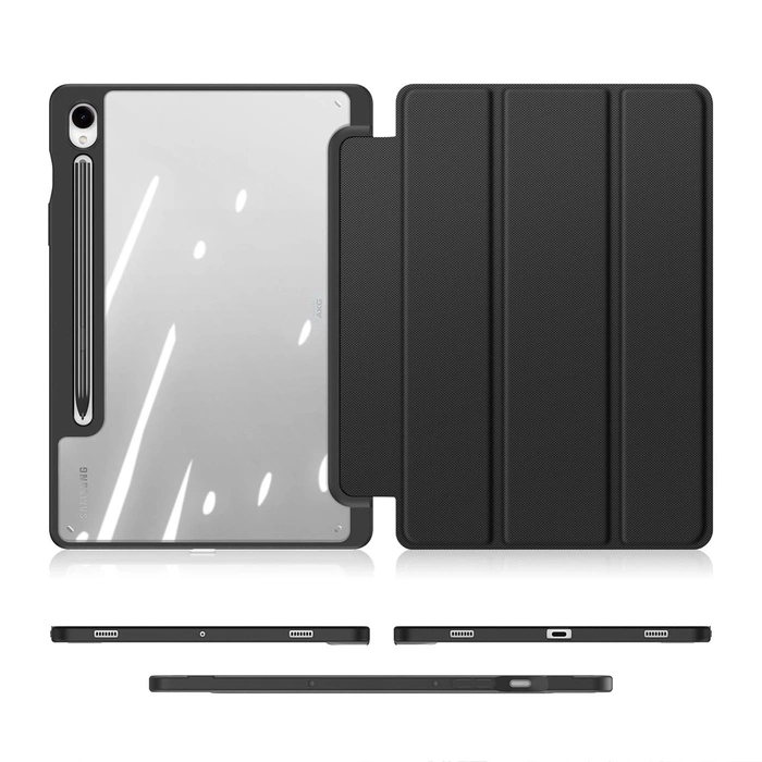 Dux Ducis Toby case with flip stand for Samsung Galaxy Tab S9 FE - black