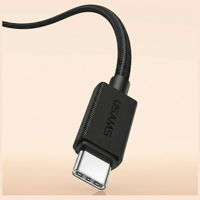 Kabel USAMS U92 60W USB-C do USB-C 1.2m  czarny