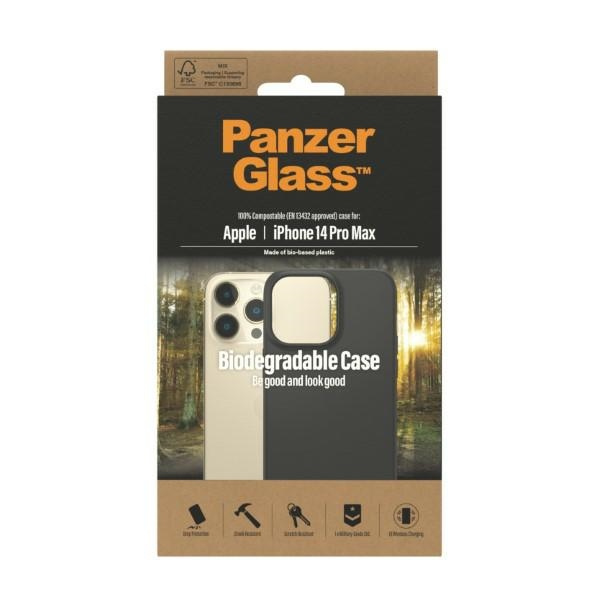 PanzerGlass Biologisch abbaubar Case iPhone 14 Pro Max 6,7" schwarz/schwarz 0420