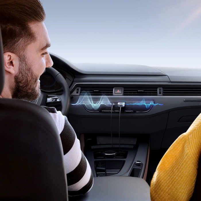 Joyroom JR-CB6 receptor inalámbrico para coche - gris