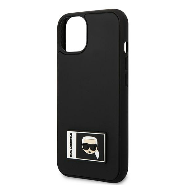 Hülle KARL LAGERFELD Apple iPhone 13 Mini Iconik Patch Schwarz Hartcase