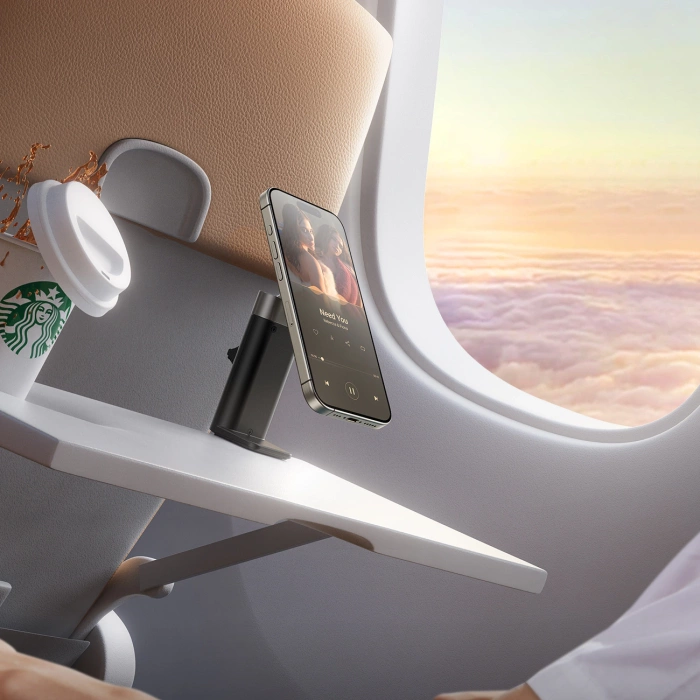 Joyroom JR-ZS413 magnetischer Reiseständer für 4,7-7,0-Zoll-Telefone – Schwarz