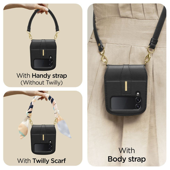 Spigen LIENAR CALIN GALAXY Z FLIP 4 FEKETE