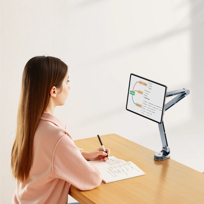 Uchwyt magnetyczny Wozinsky WTY0YS1 obrotowy 360° solidny na telefon tablet - szary