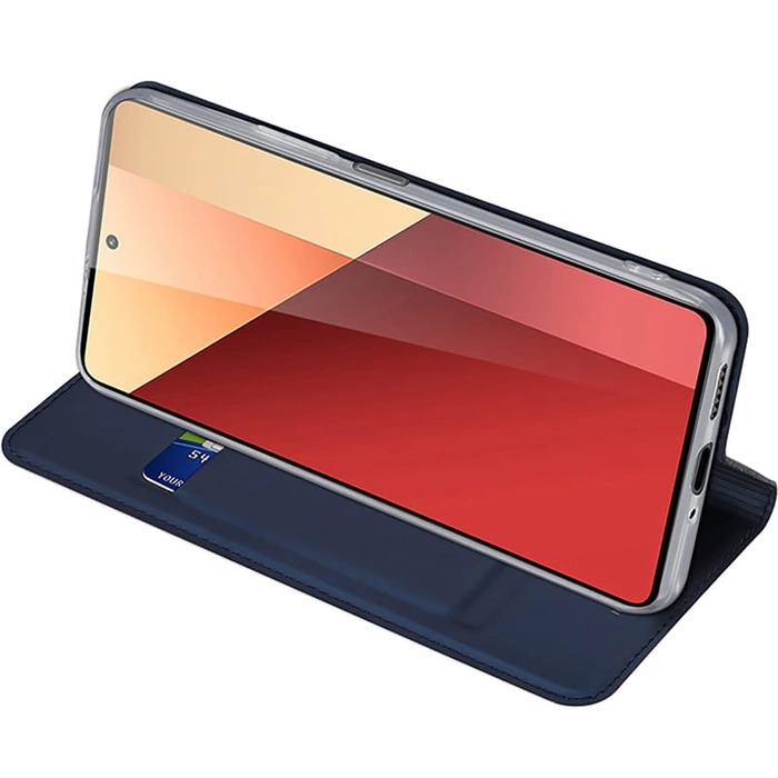 Dux Ducis Skin Pro Hülle für Xiaomi Redmi Note 13Pro 4G / Poco M6 Pro 4G mit Klappe und Kartenfach – Blau