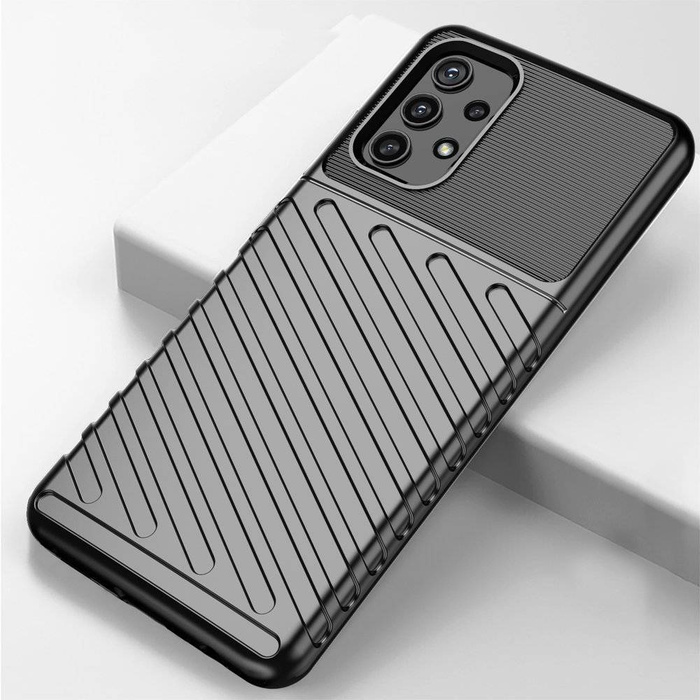 Cover corazzata flessibile Thunder Case per Samsung Galaxy A72 4G nera