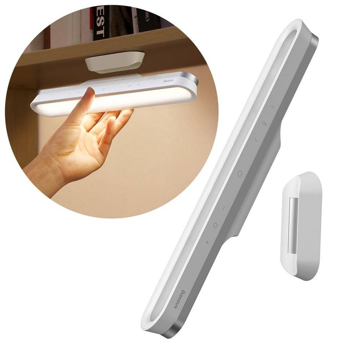 Baseus Magnetická noční LED lampa pro domácí skříňku Kuchyň Bílá (DGXC-02)