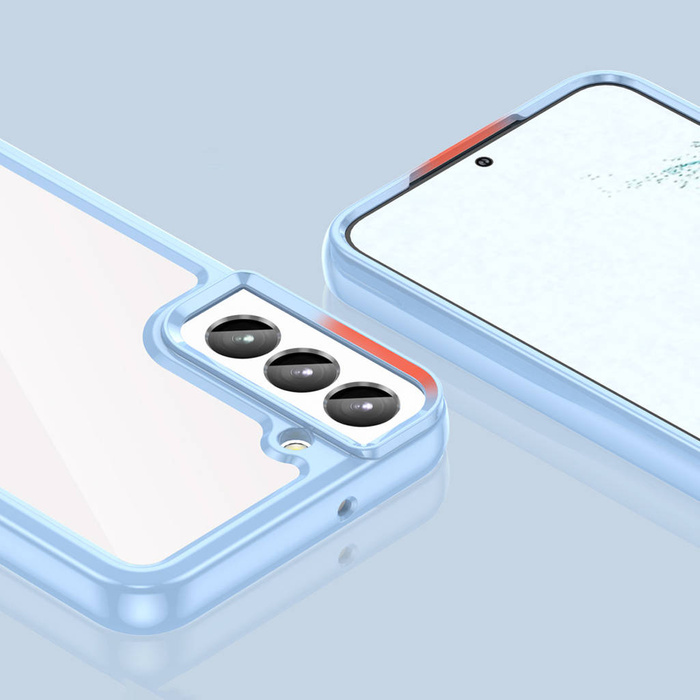 Funda Outer Space para Samsung Galaxy S23 con marco flexible azul