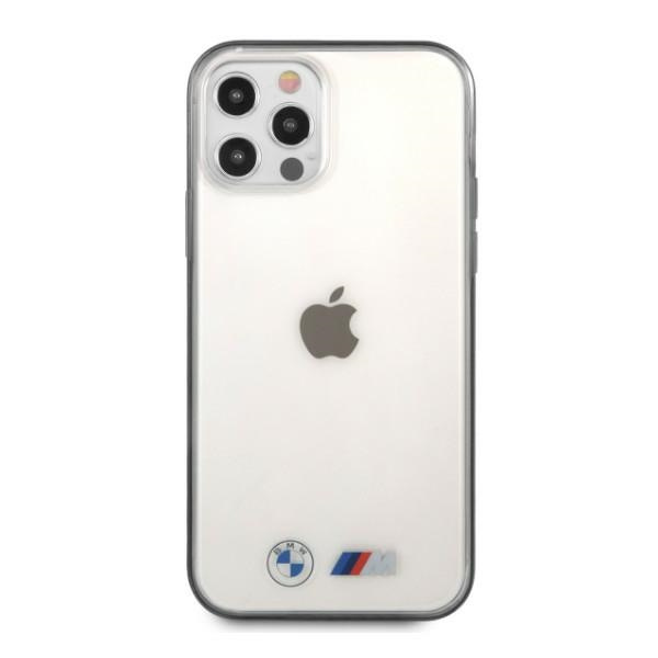 BMW Hülle Apple iPhone 12 Pro Max Sandstrahl Klar Hardcase