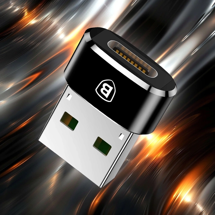 Adattatore Baseus Adattatore USB da tipo C a USB nero (CAAOTG-01)