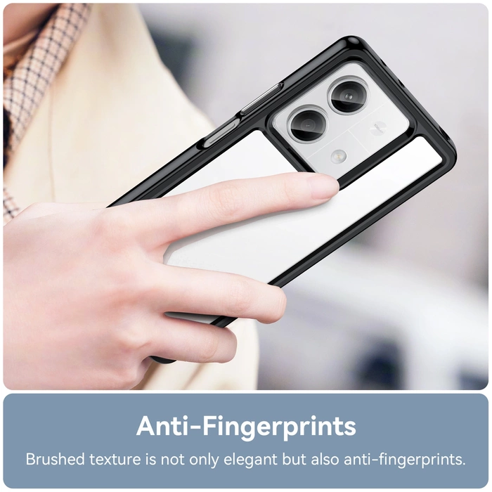 Outer Space Case s gelovým rámečkem pro Xiaomi Redmi Note 13 Pro+ - černý