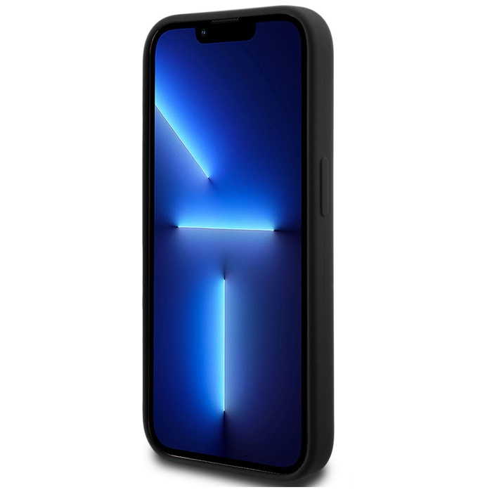 Etui Karl Lagerfeld Silicone Metal        Script Logo do iPhone 14 Pro czarny