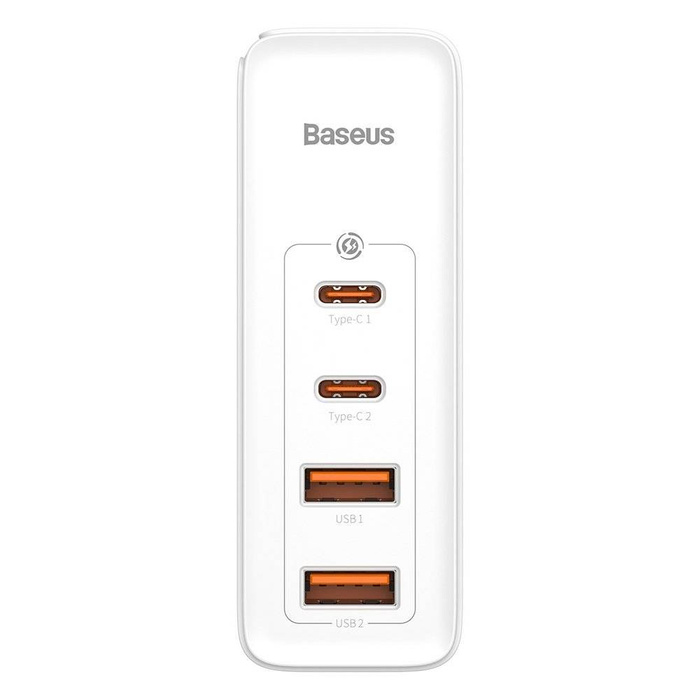 Baseus GaN2 Pro chargeur mural rapide 100W USB / USB Typ C Quick Charge 4+ Power Delivery (nitrure de gallium) blanche (CCGAN2P-L02)