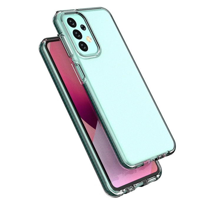 Spring Case etui Samsung Galaxy A23 silikonowy pokrowiec z ramką jasnoróżowe
