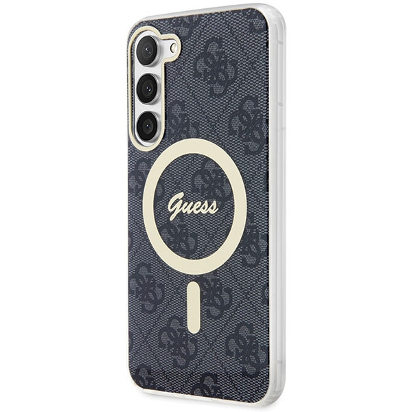 Funda Guess GUHMS23MH4STK S23+ S916 negro/negro durocase 4G MagSage Case