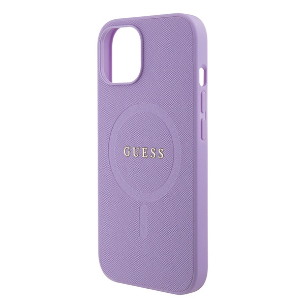 Cover Guess GUHMP15MPSAHMCU iPhone 15 Plus 6,7" viola/violacase Saffiano MagSafe Case