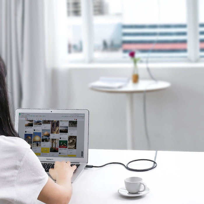 Ugreen cable active USB-A (male) - USB-A (female) USB 2.0 480Mbps extension cable 15m black (US121)