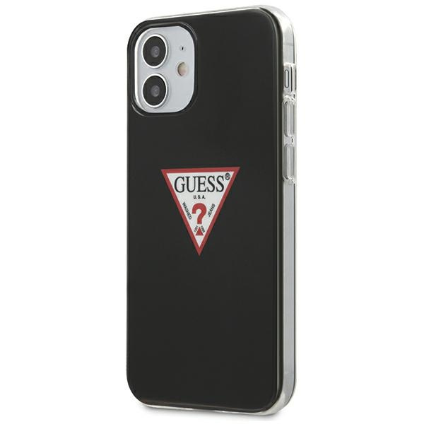 Case GUESS Apple iPhone 12 Mini Triangle Collection Black Hardcase