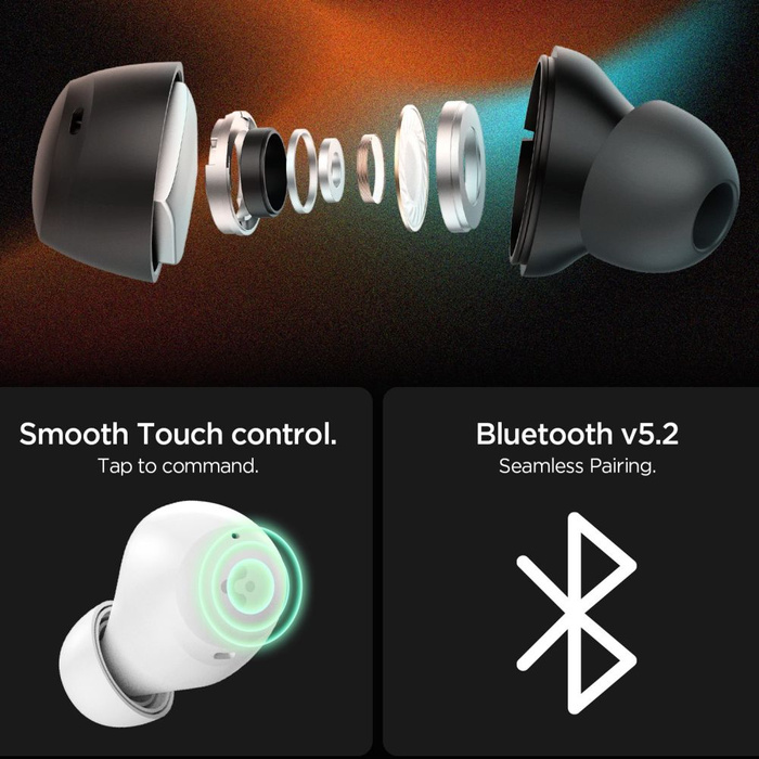 Spigen SA2401 ANC PRO AURICULAR DE BOTÓN BLANCO