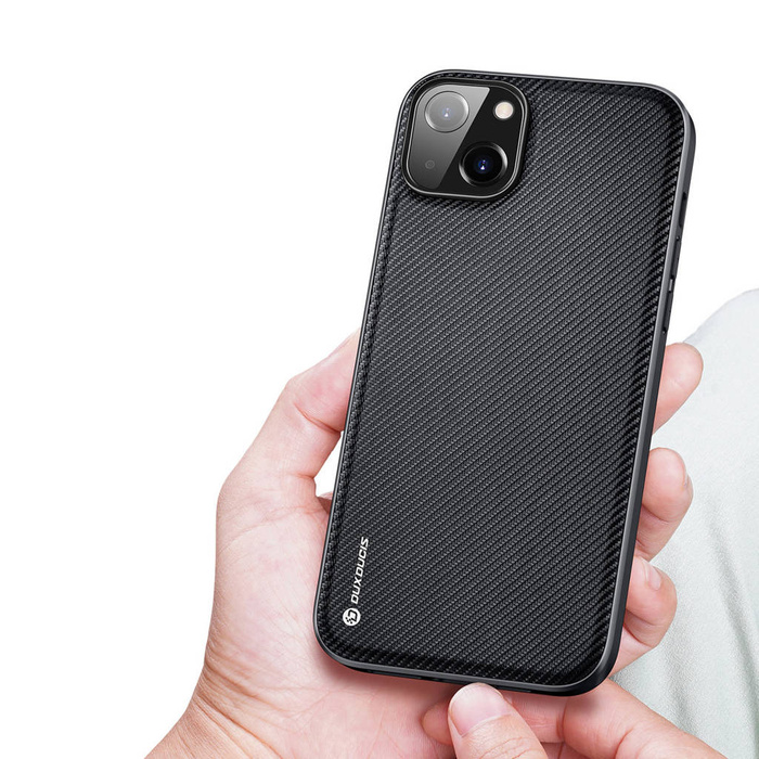 Dux Ducis Fino en nylon pour iPhone 14 Max noir