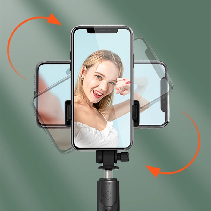 Selfie-Stick WRY1S Teleskopstativ 0,7 m für Telefon – Schwarz