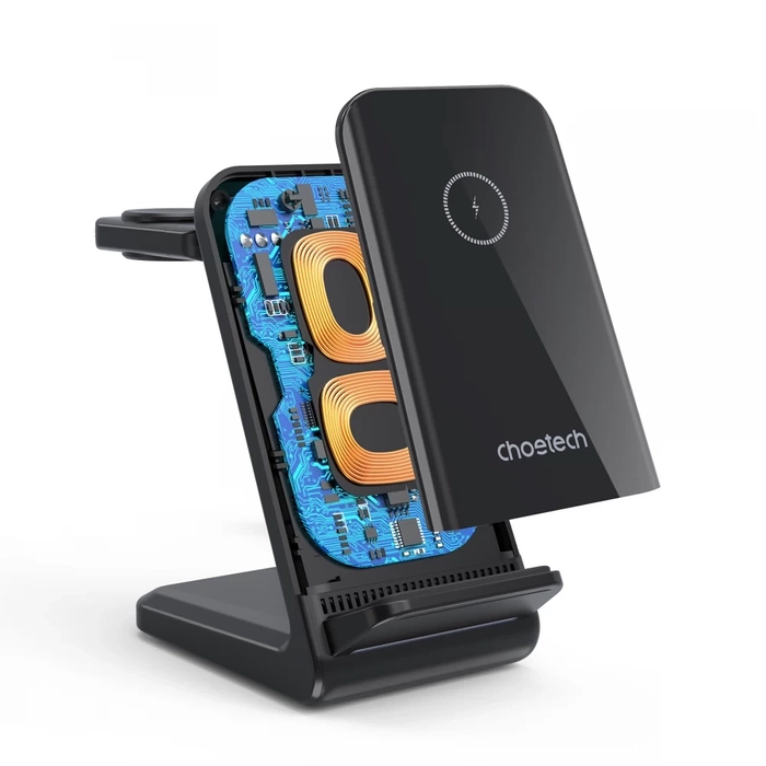 Choetech T608 15W 4in1 induction charging station - black
