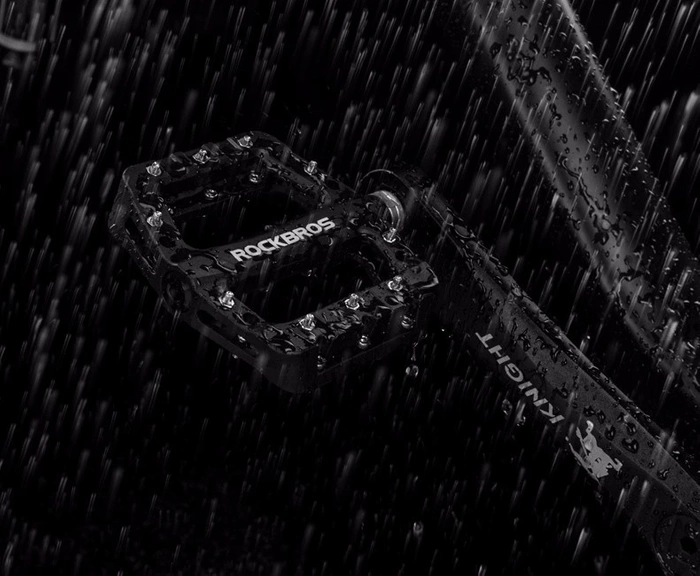 Set pedali bicicletta in nylon Rockbros 2017-12CBK - Nero