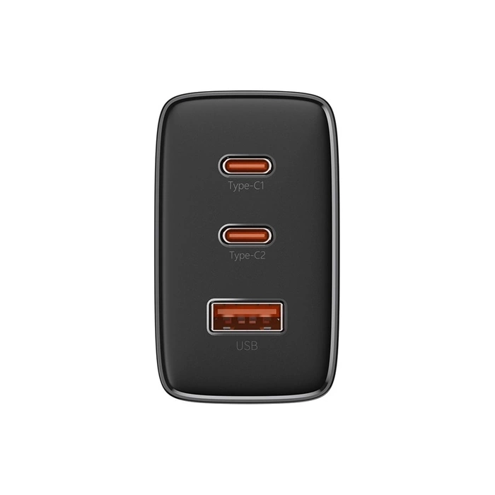 Wall charger Baseus OS-Cube Pro 2xUSB-C + USB, 65W (black)