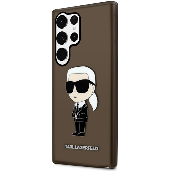 Hülle Karl Lagerfeld Klhcs23lhniktck S23 Ultra S918 Schwarz/Schwarz Hardcase Ikonik Karl Lagerfeld Case