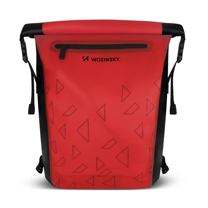 Zaino impermeabile Wozinsky per borsa portabiciclette 2in1 23l rosso (WBB31RE)