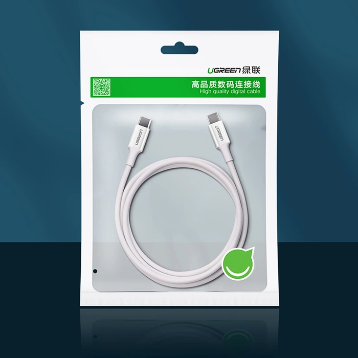 Kabel USB-C auf USB-C UGREEN US264, 60W, 0,5m (weiß)