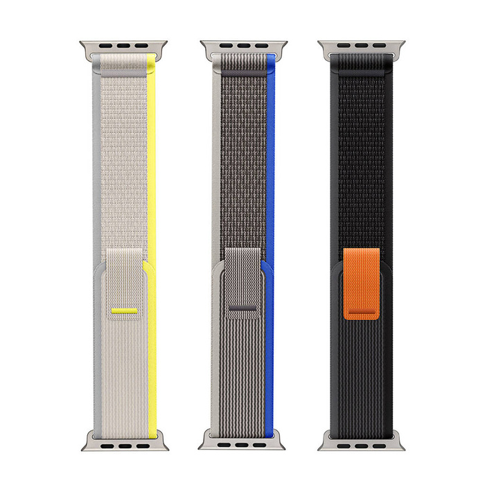 Velcro Sports Strap for Apple Watch 8 / 7 / 6 / SE / 5 / 4 / 3 / 2 / 1 (38, 40, 41 mm) Dux Ducis Strap YJ Version - Yellow-Beige