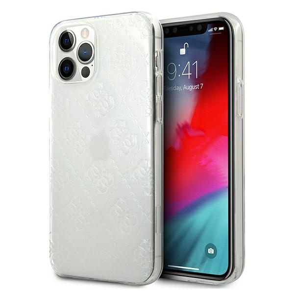 Case GUESS Apple iPhone 12 Pro Max 4G 3D Pattern Collection Clear Hardcase