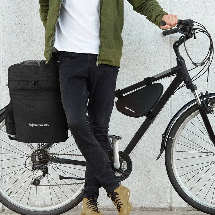 Wozinsky Fahrradtasche für 1,5l Fahrradrahmen schwarz (WBB11BK)