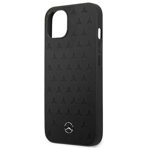MERCEDES Apple iPhone 13 Mini Pouzdro pouzdro s černým vzorem hvězd