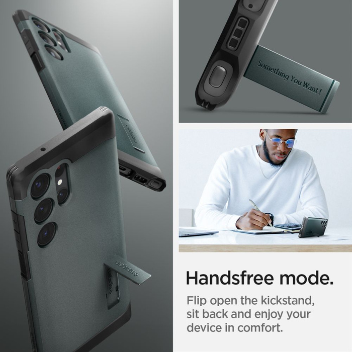 Cover Spigen Tough Armor Galaxy S23 Ultra Verde Abisso Case